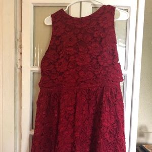 Forever 21+ Burgundy Lace Dress